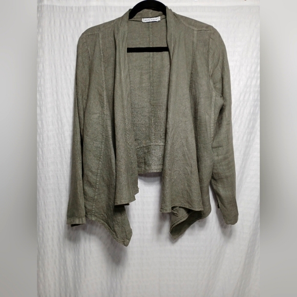 Tempo Paris 100%  Short Linen Jacket. Size M - Picture 3 of 11